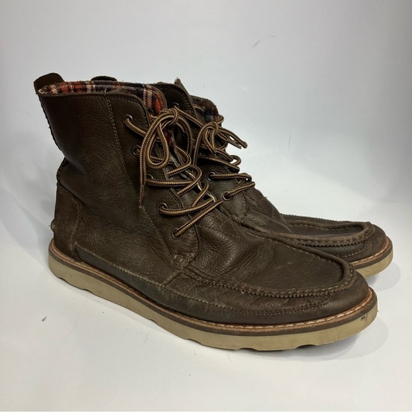 Toms Searcher boots brown leather lace up boots size 11.5‎ main image 6